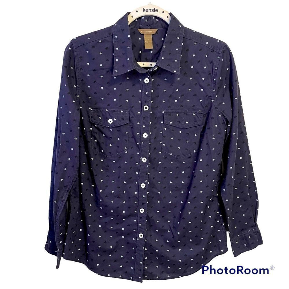 Bit & Bridle Horse button down equestrian horse print